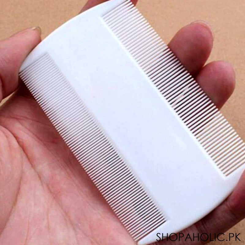 Double Sided Anti Lice Comb - White