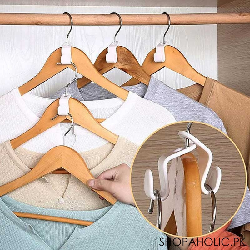 (Set of 6) Mini Clothes Hanger Connector Cascading Hooks