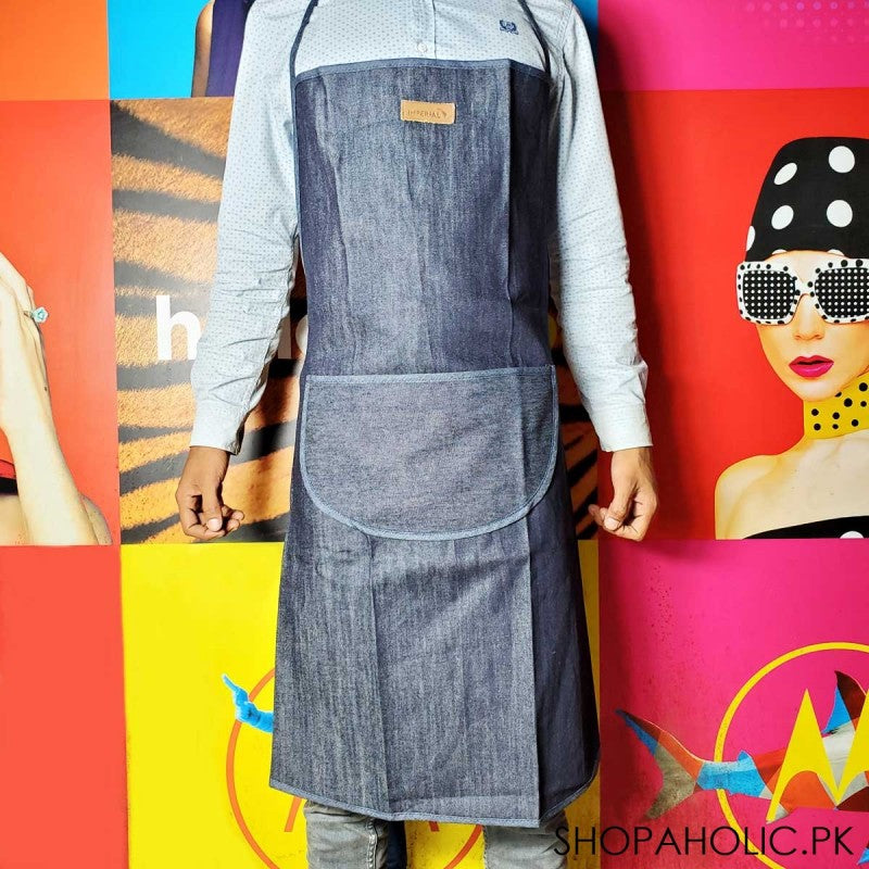 Smart Denim Apron For Kitchen Cooking