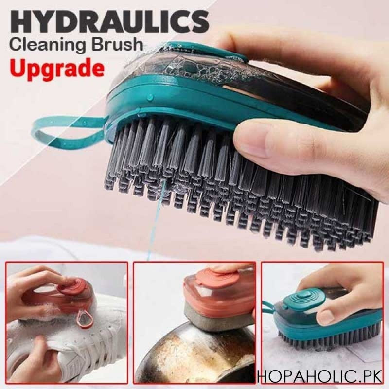 2 in 1 Automatic Liquid Adding Cleaning Brush