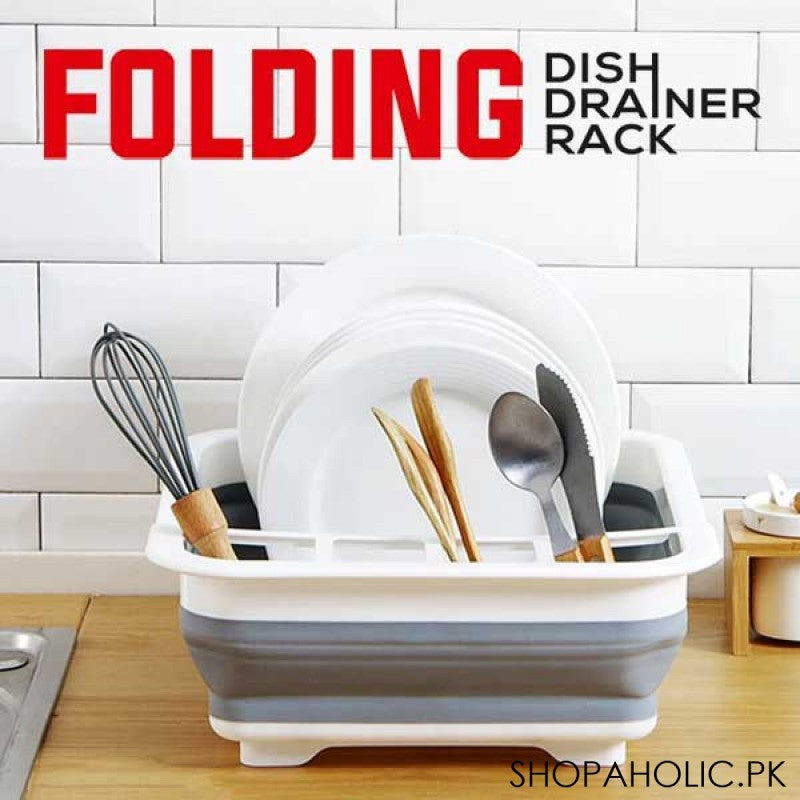 Folding Dish Drainer Rack