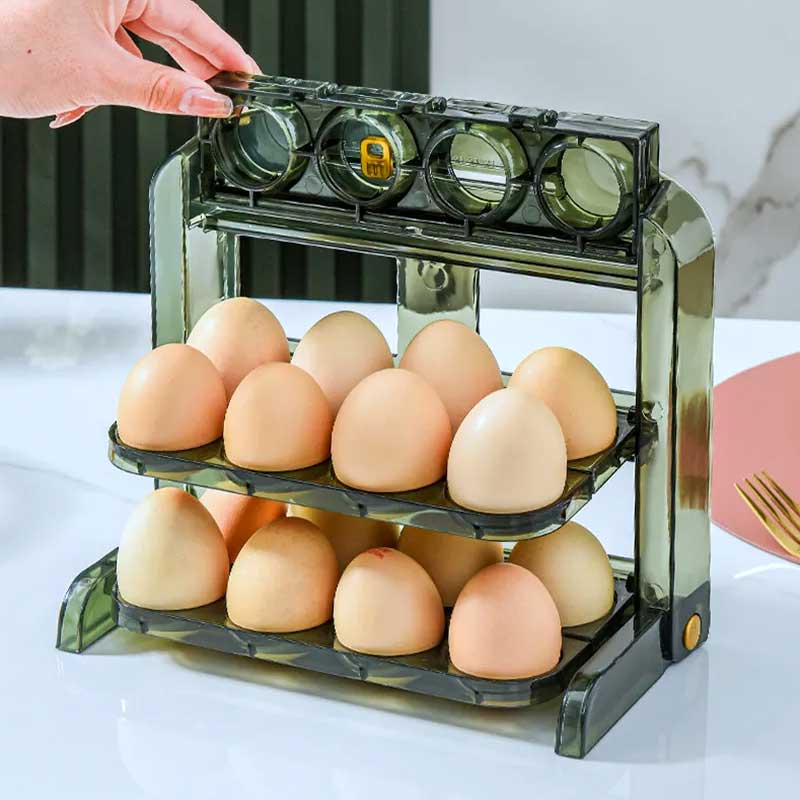 3 Layer Foldable 24 Eggs Storage Stand