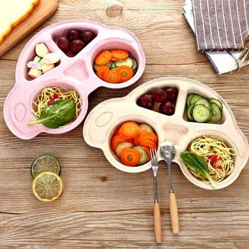 (Set of 2) Baby Feeding Plastic Trays