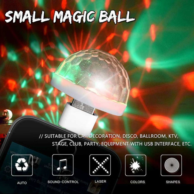 Mini USB LED Magic Ball Disco Light