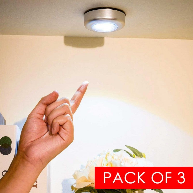 (Pack of 3) LED Tap Touch Light