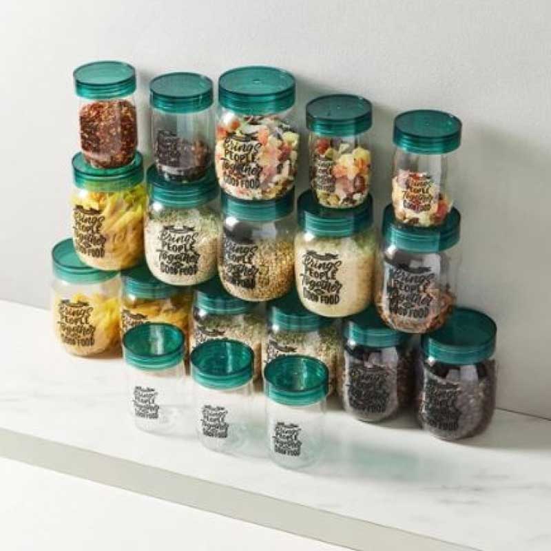 Set Of 12 Spice Jars